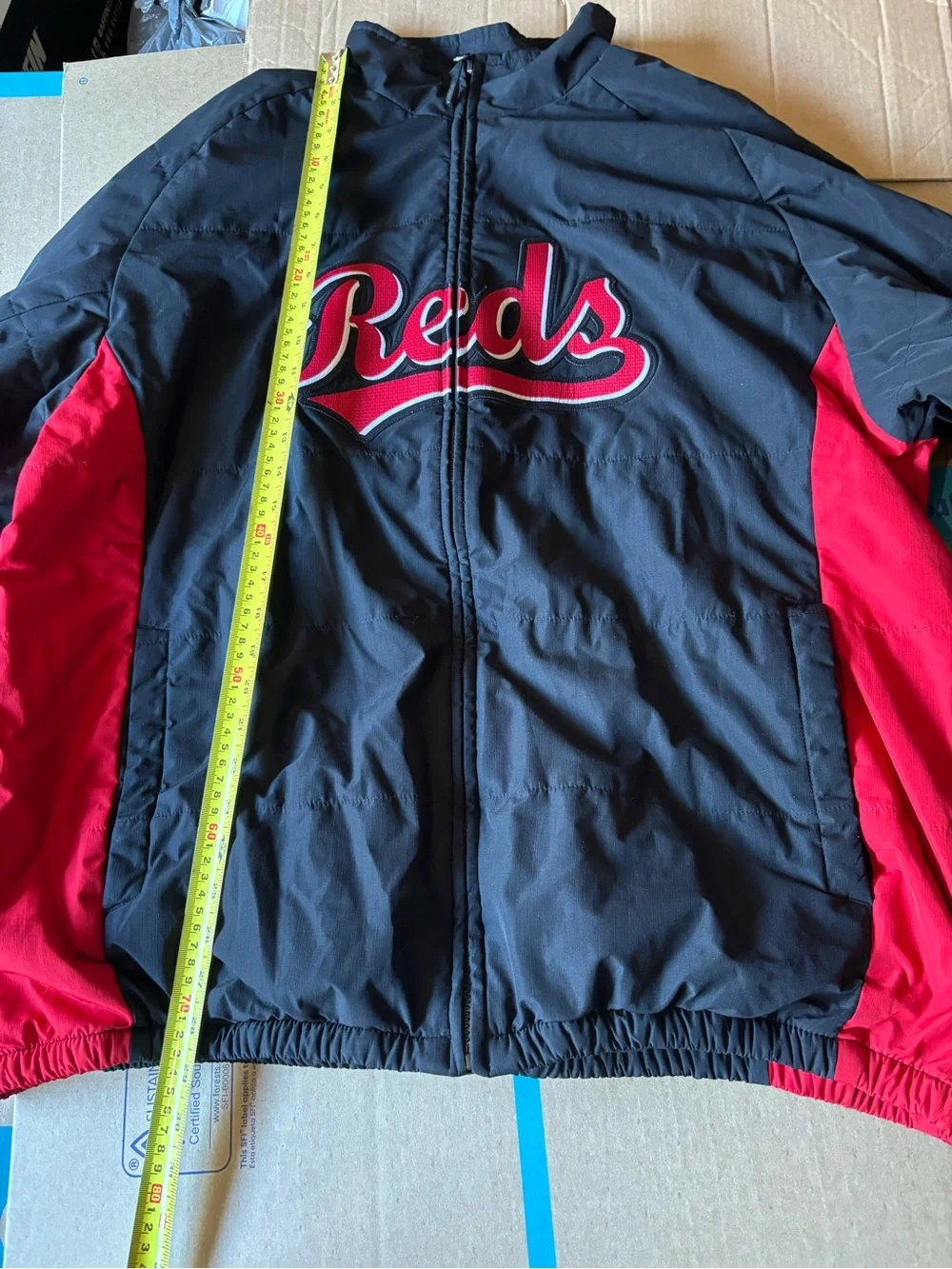 Cincinnati Reds Majestic  Men’s Jacket Sz 2XL Authentic Collection